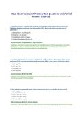 ACLS Exam Version A Practice Test Questions and Verified Answers 2026-2027&period;