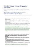 FIN 3317 Chapter 19 Exam Preparation Document - Questions and Answers