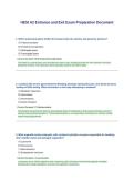 HESI A2 Entrance and Exit Exam Preparation Document