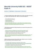 Maryville University NURS 621 - HEENT Exam 