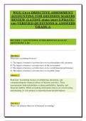 WGU C213 OBJECTIVE ASSESSMENT &NewLine;ACCOUNTING FOR DECISION MAKERS &NewLine;REVIEW &lpar;LATEST 2026&sol;2027 UPDATE&rpar; &NewLine;100 VERIFIED QUESTIONS & ANSWERS  &NewLine;GRADE A 
