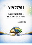 APC3701 Assignment 1 2026 Semester 2