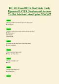 BIO 225 Exam DUCK Final Study Guide&NewLine;Pigmented LAYER Questions and Answers&NewLine;Verified Solutions Latest Update 2026&sol;2027