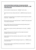 AMT RPT&lpar;REGISTERED PHLEBOTOMY TECHNICIAN&rpar;&vert;VERIFIED QUESTIONS AND DETAILED ANSWERS&vert;RATED AND GRADED A&plus; NEW UPDATE&vert;2026&sol;2027