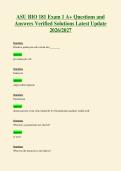 ASU BIO 181 Exam 1 A&plus; Questions and&NewLine;Answers Verified Solutions Latest Update&NewLine;2026&sol;2027