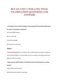 BUS 411 UNIT 1 TESLA INC FINAL&NewLine;EXAMINATION QUESTIONS AND&NewLine;ANSWERS
