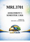 MRL3701 Assignment 1 Semester 2 2026