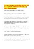 Five Guys Manager Certification Question and&NewLine;Answer &lbrack;2026&rsqb; &vert; UPDATED ACTUAL Exam &vert;&NewLine;100&percnt; Verified Answers&NewLine;