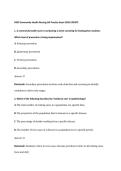 WGU D450 Community Health Nursing OA Practice Exam Guide 2026