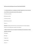 WGU D450 Community Health Objective Assessment Study Guide 2026