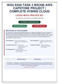 WGU E030 Task 1&comma;2 and 3 BSCNE-AWS Capstone Project Bundle with 100&percnt; complete solutions&period;