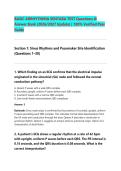 Basic Arrhythmia Sentara Test Questions & Answer Bank 2026&sol;2027 &vert; 100&percnt; Verified Answers &vert; Complete Study Guide &vert; Latest Update &vert; Graded A&plus;