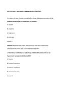 NSG 3250 Exam 3 - Adult Health I Comprehensive Quiz Guide