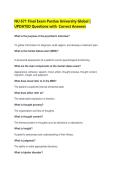 &NewLine;NU 671 Final Exam Purdue University Global &vert; UPDATED Questions with  Correct Answers 