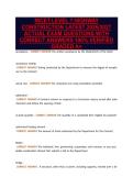 NICET LEVEL 1 HIGHWAY&NewLine;CONSTRUCTION LATEST 2026&sol;2027&NewLine;ACTUAL EXAM QUESTIONS WITH&NewLine;CORRECT ANSWERS 100&percnt; VERIFIED&NewLine;GRADED A&plus;