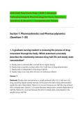 NUR-641E Final Exam Prep 2026&sol;2027 &vert; Advanced Pathophysiology & Pharmacology for Nurse Educators &vert; Questions & Verified Answers &vert; Comprehensive Review &vert; Latest Update &vert; Graded A&plus;