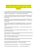 RNC-OB Certification Exam with all Correct & 100&percnt; Verified Answers &vert;Actual Complete Update &vert;Already Graded A&plus;