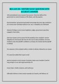BUS LAW 201- MIDTERM EXAM QUESTIONS WITH ACCURATE ANSWERS