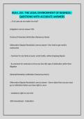 BUS-L 201&colon; THE LEGAL ENVIRONMENT OF BUSINESS -QUESTIONS WITH ACCURATE ANSWERS