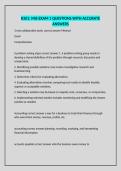 K201&colon; MIS EXAM 1 QUESTIONS WITH ACCURATE ANSWERS