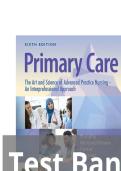 TEST BANK FOR Primary Care The Art and Science of Advanced Practice Nursing &ndash; an Interprofessional Approach&comma; Sixth Edition by Debera J&period; Dunphy ISBN&colon; 978-1719644655 NEW COMPLETE GUIDE WITH RATIONALES 100&percnt; VERIFIED A&plus; GRADE ASSURED&excl;&excl;&excl;&excl;&excl;NEW LATEST UPDATE&excl;&excl;&excl;