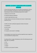 NURSING 125 EXAM 2 QUESTIONS WITH ACCURATE ANSWERS