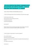 NYC DCAS Construction Project Manager Exam &vert; 200 Questions and Verified Answers &vert; Complete Q&A Guide with Rationales &vert; A&plus; Graded