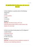 EPA 608 PRACTICE EXAM Questions with Answers & Rationales&period;pdf