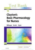 Test Bank for Clayton's Basic Pharmacology for Nurses&comma; 18th Edition by Willihnganz&comma; Gurevitz & Clayton &ndash; Complete Chapters 1&ndash;48 with 1&comma;000&plus; Verified NCLEX-Style Questions&comma; Answers & Detailed Rationales for Nursing Pharmacology & NCLEX-RN Exams &lpar;202