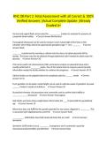 RNC OB Part 2&colon; Fetal Assessment with all Correct & 100&percnt; Verified Answers &vert;Actual Complete Update &vert;Already Graded A&plus;
