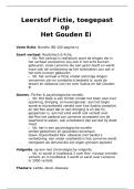 Leerstof Fictie &vert; Het Gouden Ei &vert; VWO Nederlands &vert; 2025&sol;26 
