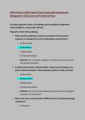 NR547 Week 3&colon; NR547 Week 3 Exam Study Guide &colon;Schizophrenia&NewLine;Management&comma; Ethical Care and Provider Self-Care&colon;Questions & Answers&colon;Updated A&plus; Score Guide