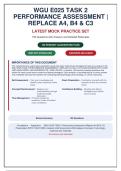 WGU E025 Task 2 Performance Assessment &vert; 150 Questions and Answers &vert; 2026 Update &vert; 100&percnt; Correct 