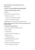 CRI2601- Crime Information Systems for Policing Study Notes -  All Units Simplified &plus; 50-Question Quiz with Answers 
