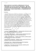 BIOL251 HUMAN ANATOMY & PHYSIOLOGY I W&sol;LAB &NewLine;CHAPTERS 1-10 ACTUAL EXAM &lbrack; QUESTION 1- 200&rsqb; AND &NewLine;ANSWERS UPDATED 2026&sol;2027&vert; 100&percnt; VERIFIED&vert;DETAILED &NewLine;RATIONALES &ndash;PASS GUARANTEED A&plus; GRADED &vert;INSTANT &NewLine;DOWNLOAD 