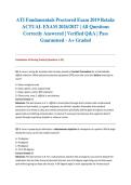 ATI Fundamentals Proctored Exam 2019 Retake ACTUAL EXAM 2026&sol;2027 &vert; All Questions Correctly Answered &vert; Verified Q&A &vert; Pass Guaranteed - A&plus; Graded&NewLine;&NewLine;
