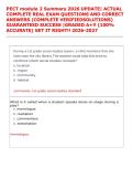 PECT module 2 Summary 2026 UPDATE&vert; ACTUAL &NewLine;COMPLETE REAL EXAM QUESTIONS AND CORRECT &NewLine;ANSWERS &lpar;COMPLETE VERIFIEDSOLUTIONS&rpar; &NewLine;GUARANTEED SUCCESS &vert;GRADED A&plus;&excl;&excl; &lpar;100&percnt; &NewLine;ACCURATE&rpar; GET IT RIGHT&excl;&excl; 2026-2027