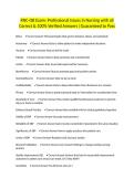 RNC-OB Exam&colon; Professional Issues in Nursing with all Correct & 100&percnt; Verified Answers &vert;Guaranteed to Pass