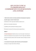 ADVANCED CLINICAL&NewLine;PATHOPHYSIOLOGY&NewLine;COMPREHENSIVE EXAM QUESTIONS&NewLine;AND ANSWERS