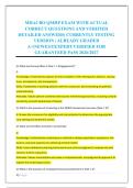MHACBO QMHP EXAM WITH ACTUAL &NewLine;CORRECT QUESTIONS AND VERIFIED &NewLine;DETAILED ANSWERS&vert; CURRENTLY TESTING &NewLine;VERSION &vert; ALREADY GRADED &NewLine;A&plus;&vert;NEWEST&vert;EXPERT VERIFIED FOR &NewLine;GUARANTEED PASS 2026&sol;2027