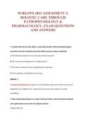 NURS-FPX 4015 ASSESSMENT 2&colon;&NewLine;HOLISTIC CARE THROUGH&NewLine;PATHOPHYSIOLOGY &&NewLine;PHARMACOLOGY&period; EXAM QUESTIONS&NewLine;AND ANSWERS