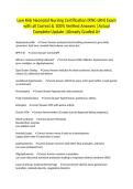 Low Risk Neonatal Nursing Certification &lpar;RNC-LRN&rpar; Exam with all Correct & 100&percnt; Verified Answers &vert;Actual Complete Update &vert;Already Graded A&plus;
