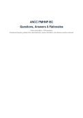 PMHNP ANCC certification exam prep questions &plus; answers with rationales 