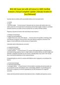 RNC-NIC Exam Set with all Correct & 100&percnt; Verified Answers &vert;Actual Complete Update &vert;Already Graded A&plus; &lpar;Just Released&rpar;