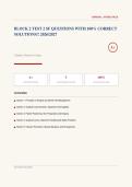 BLOCK 2 Test 2 SF Security Forces End of Block Exam Actual 2026&sol;2027 &ndash; Complete Questions with Detailed Rationales &vert; 100&percnt; Verified Solutions &ndash; Pass Guaranteed &ndash; A&plus; Graded