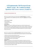 ATI Fundamentals CMS Proctored Exam ACTUAL EXAM 2026&sol;2027 &vert; 50&plus; Verified Test Bank Questions &vert; Verified Q&A &vert; Pass Guaranteed - A&plus; Graded&NewLine;&NewLine;