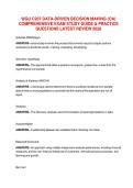 WGU C207 Data-Driven Decision Making &lpar;OA&rpar;&colon; Comprehensive Exam Study Guide & Practice Questions for 2026