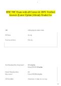 RNC NIC Exam with all Correct & 100&percnt; Verified Answers &vert;Latest Update &vert;Already Graded A&plus;