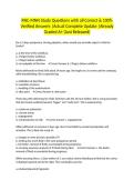 RNC-MNN Study Questions with all Correct & 100&percnt; Verified Answers &vert;Actual Complete Update &vert;Already Graded A&plus; &lpar;Just Released&rpar;