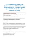 ATI PN Fundamentals Proctored Exam Questions & Answers with Detailed Rationales Actual Exam 2026&sol;2027 &ndash; Complete Exam-Style Q&As &vert; 100&percnt; Certified Verified &ndash; Pass Guaranteed &ndash; A&plus; Graded